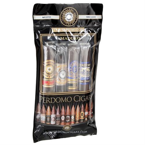 Подарочный набор сигар Perdomo Humidified bags Assortment Epicure Maduro/4 (уп.) Подарочный набор сигар Perdomo Humidified bags Assortment Epicure Maduro/4 (уп.)